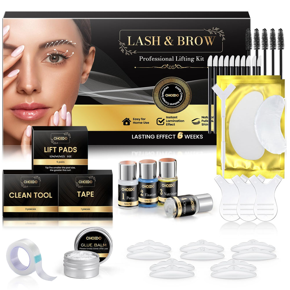 choido front packaging showing complete lash and brow kit benefits