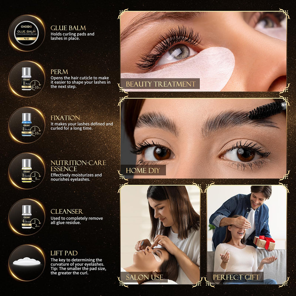 choido lifestyle model wearing results illustrating fuller eyes and low maintenance
