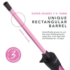 CHOPSTICK STYLER ceramic rectangular barrel close-up preserving moisture and creating defined ringlets