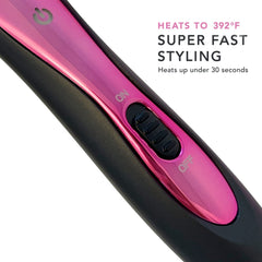CHOPSTICK STYLER matte-black soft-touch handle detail for comfortable, controlled styling
