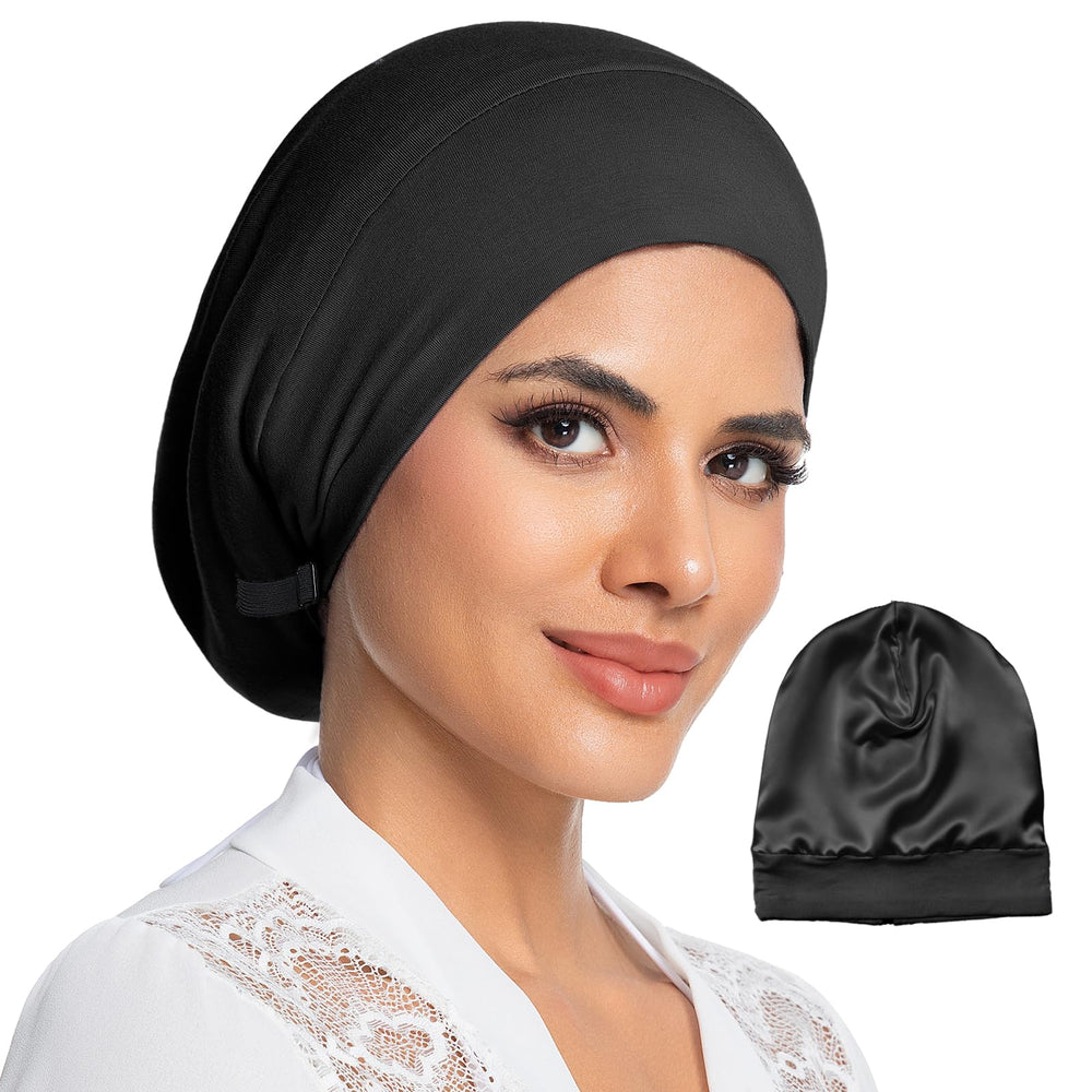 choshion bonnet front view showing sleek black design and neat finish benefits comfortable fit