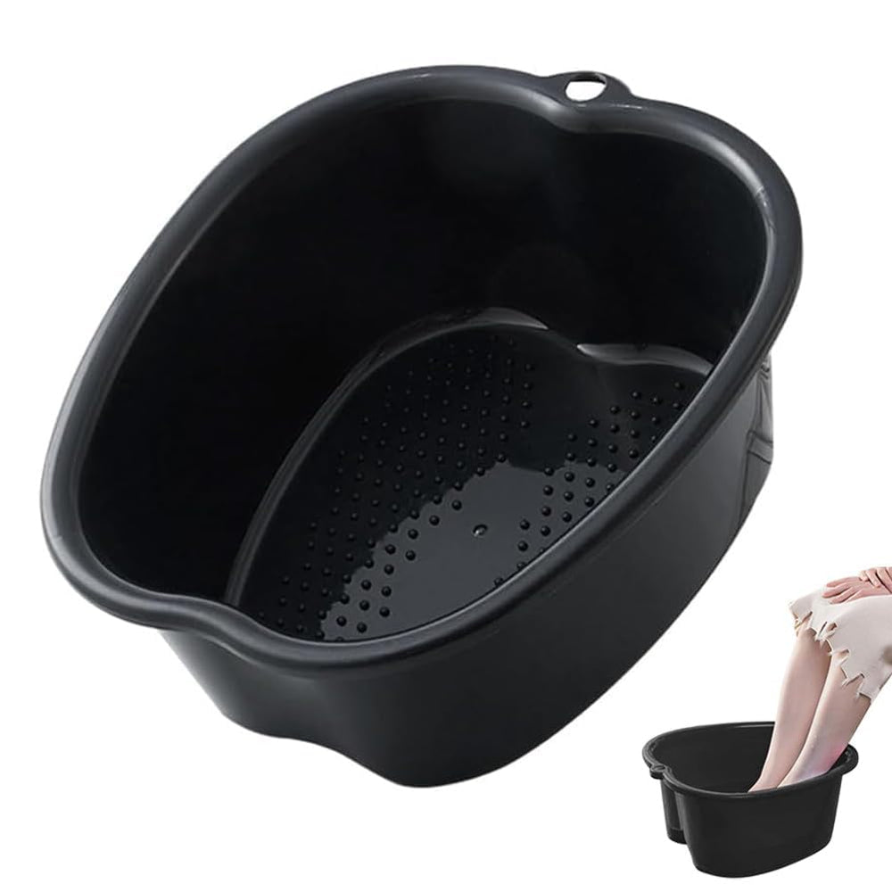 Chpbolly front view of foot tub showing sturdy design and easy cleaning benefit