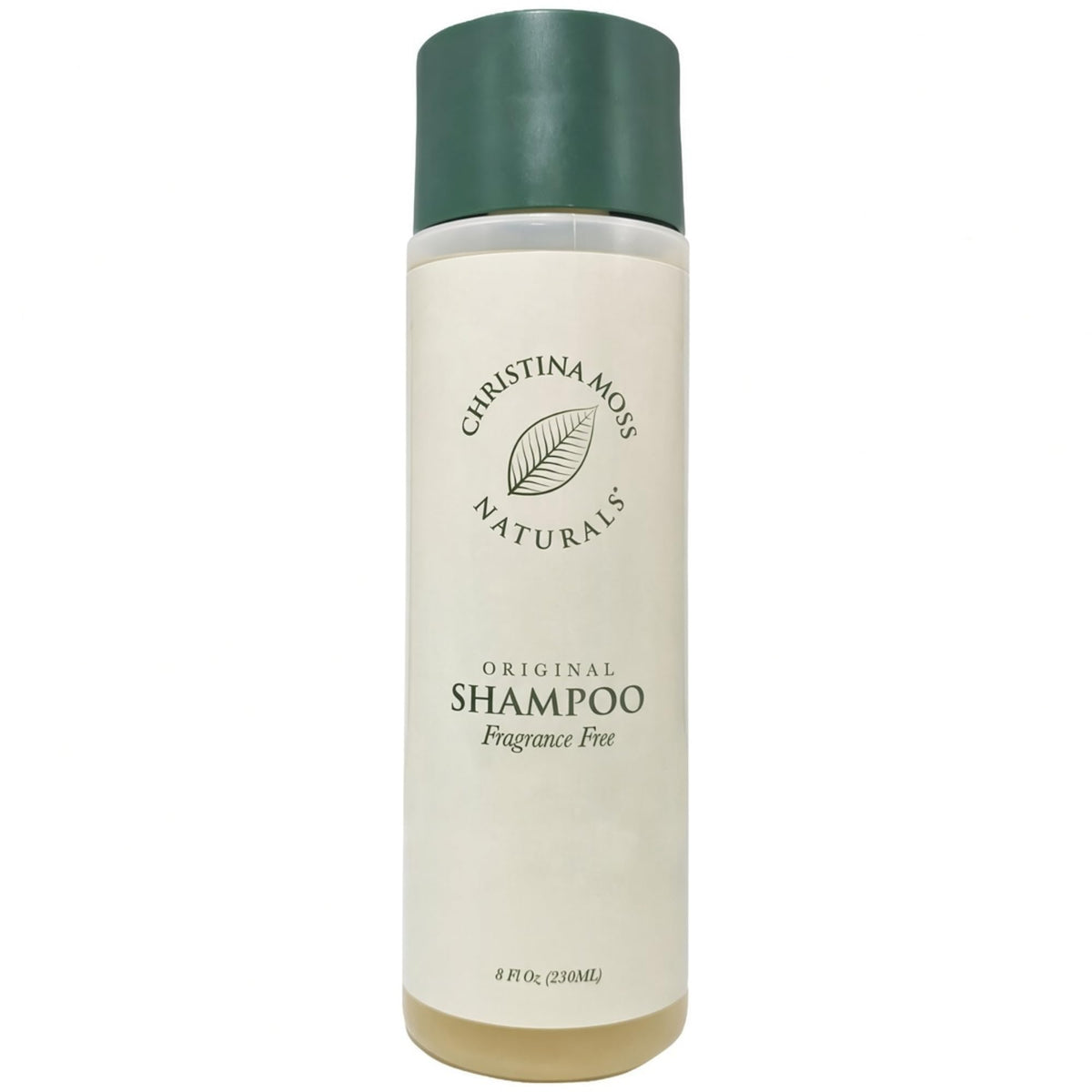 Christina Moss Naturals front bottle view showing clean packaging and benefit of gentle cleanse