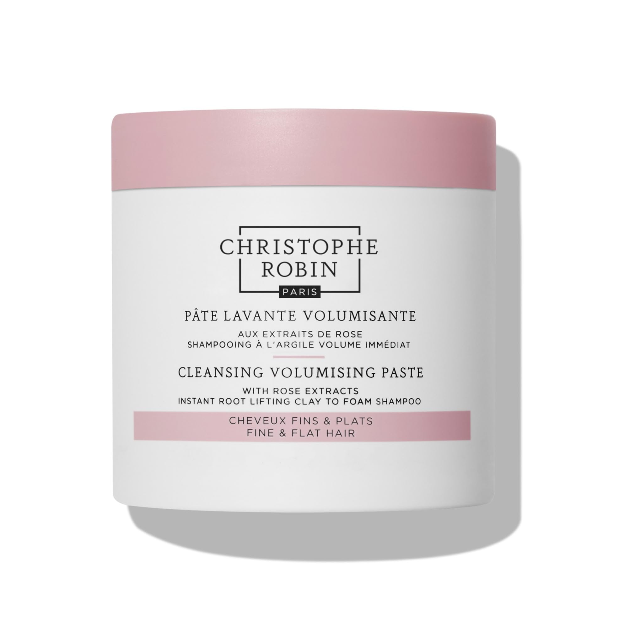 Christophe Robin front jar packaging showing product and volume benefit