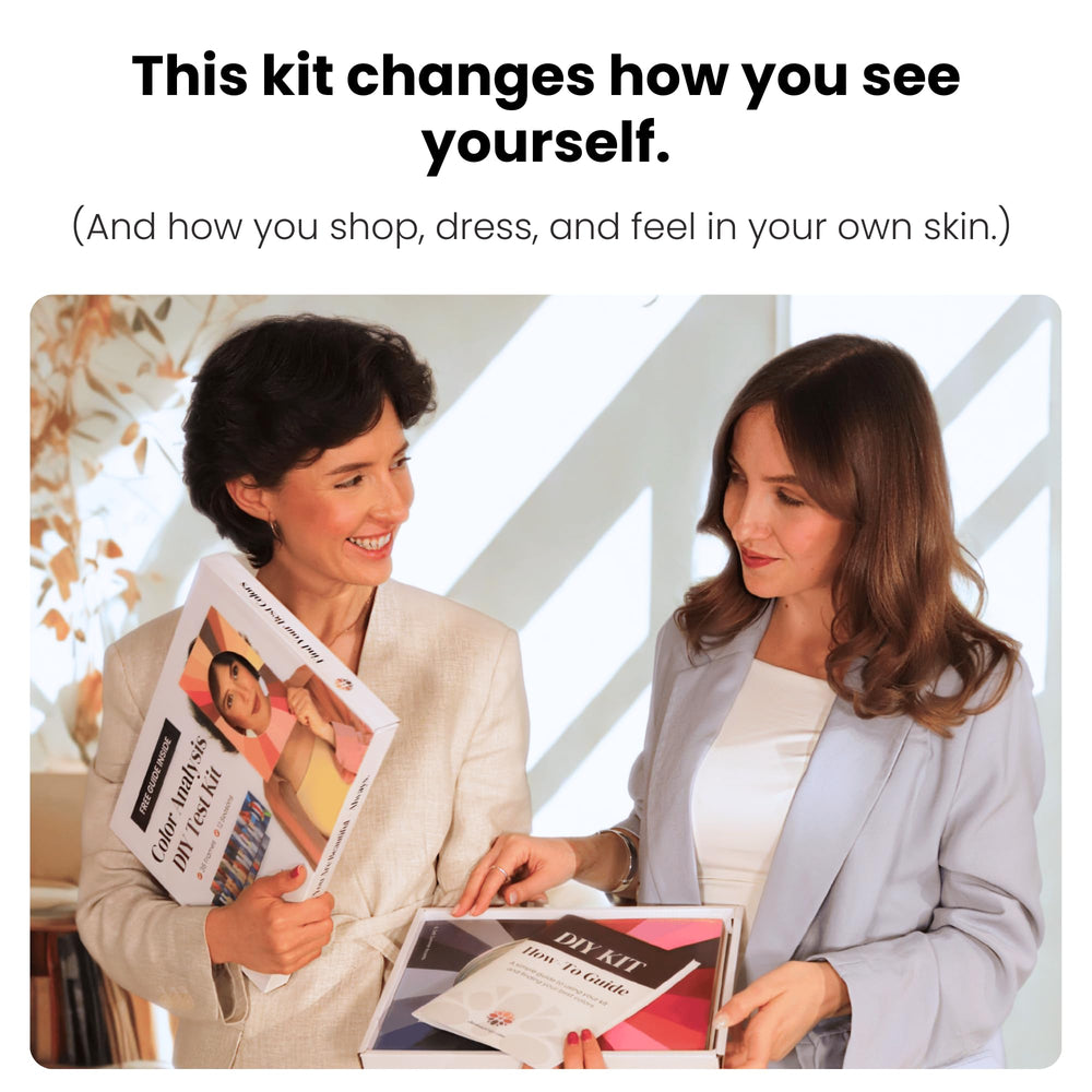 Chromawings frame held to face illustrating the comparison process and clarity