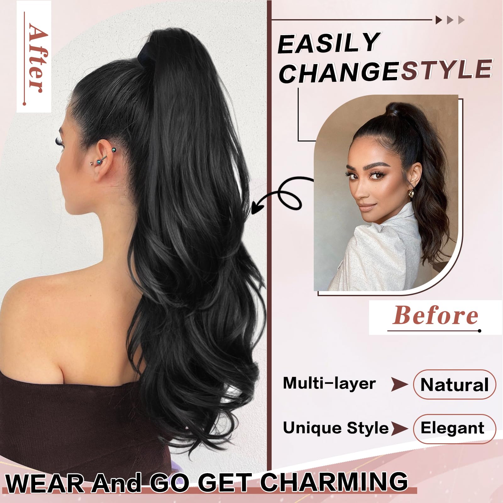 CHRSHN close-up of synthetic fibers highlighting smooth texture and natural-looking shine benefit