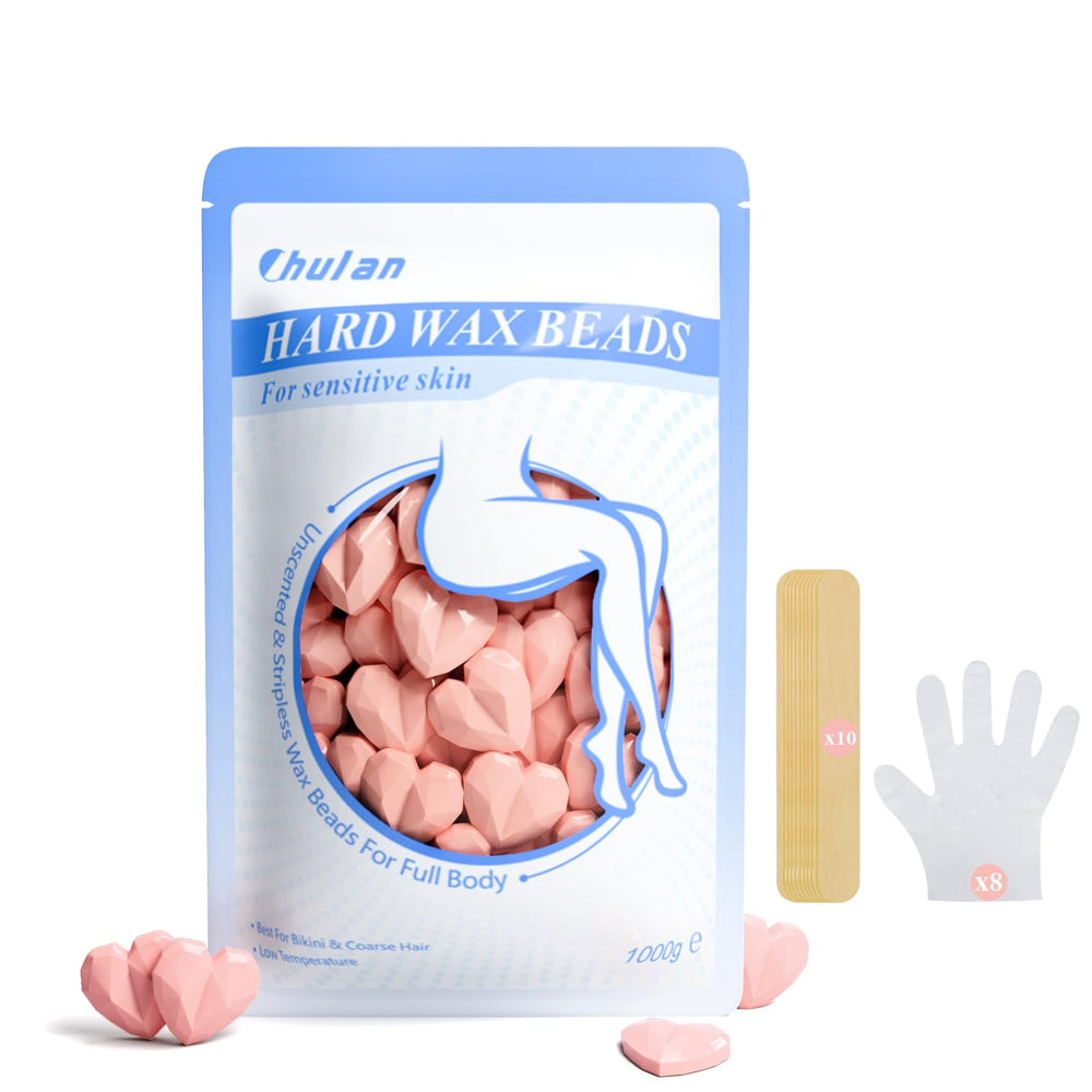 Chulan tub of unscented wax beads showing packaging and quantity benefit