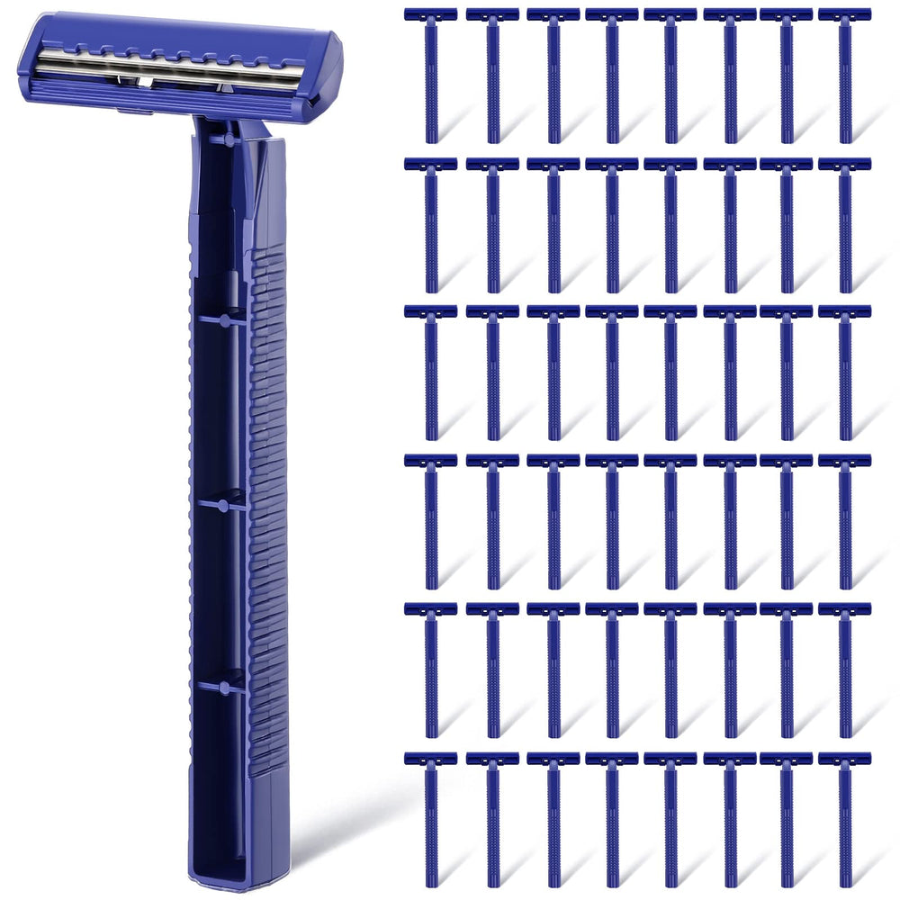 Chumia front packaging 200-pack showing royal blue razors and quantity benefit