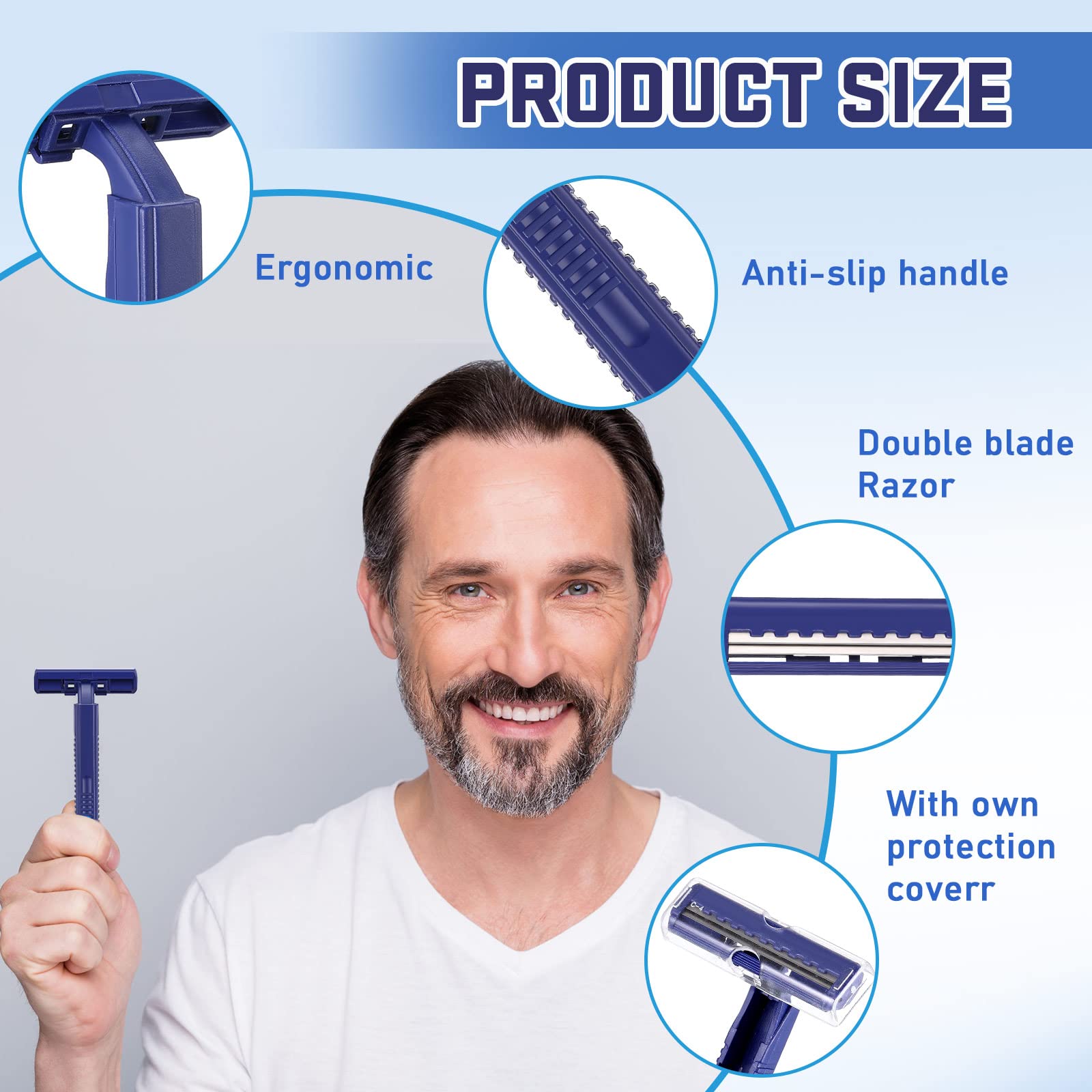 Chumia close-up stainless steel blade edge for reliable shaving performance