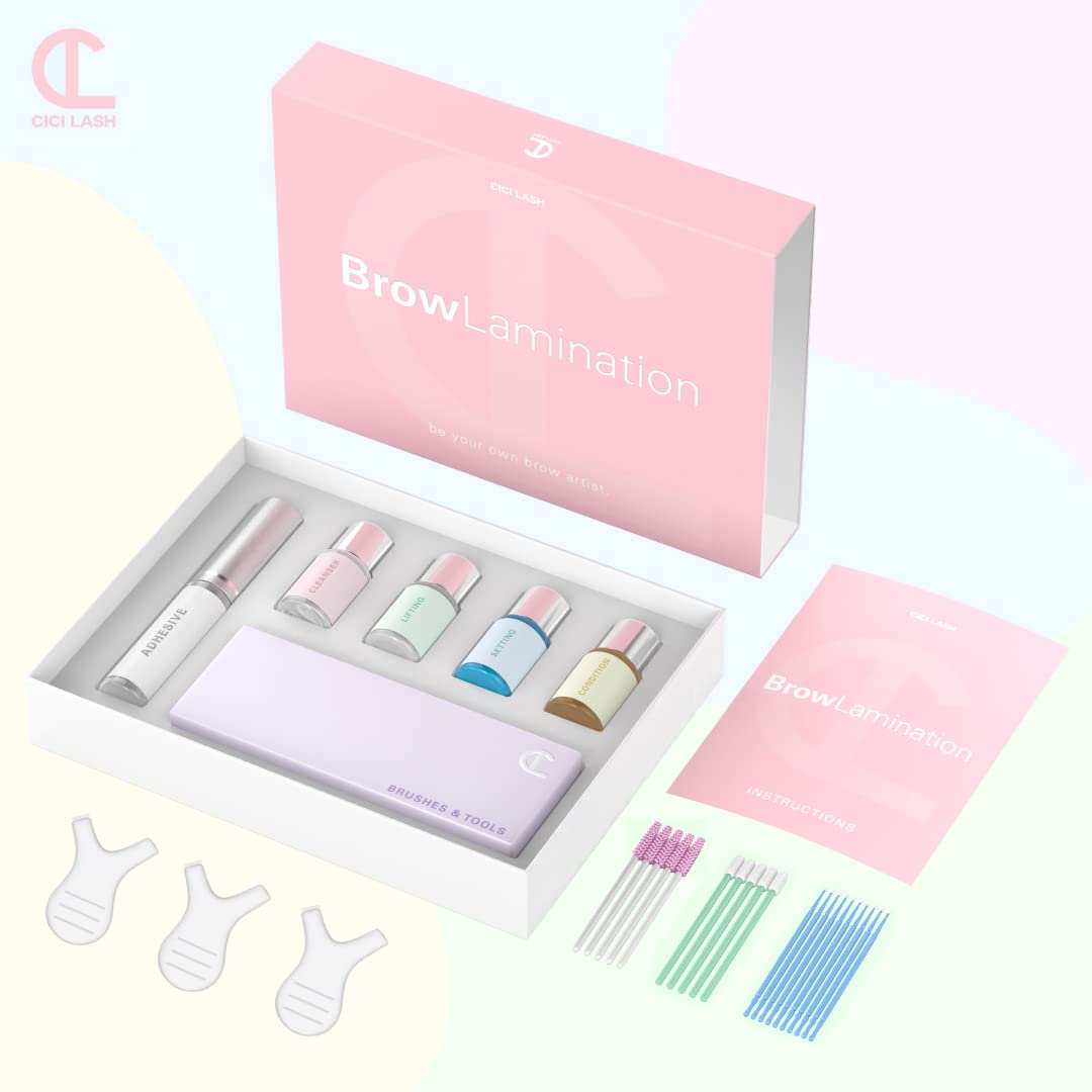 CICI Lash kit styled on bathroom vanity highlighting salon-quality home treatment
