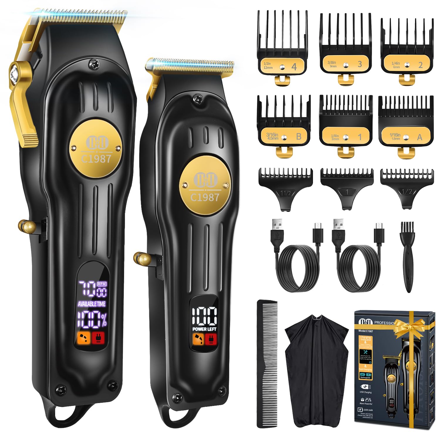 CIICII clipper front view showing ergonomic grip and metal housing for comfortable control