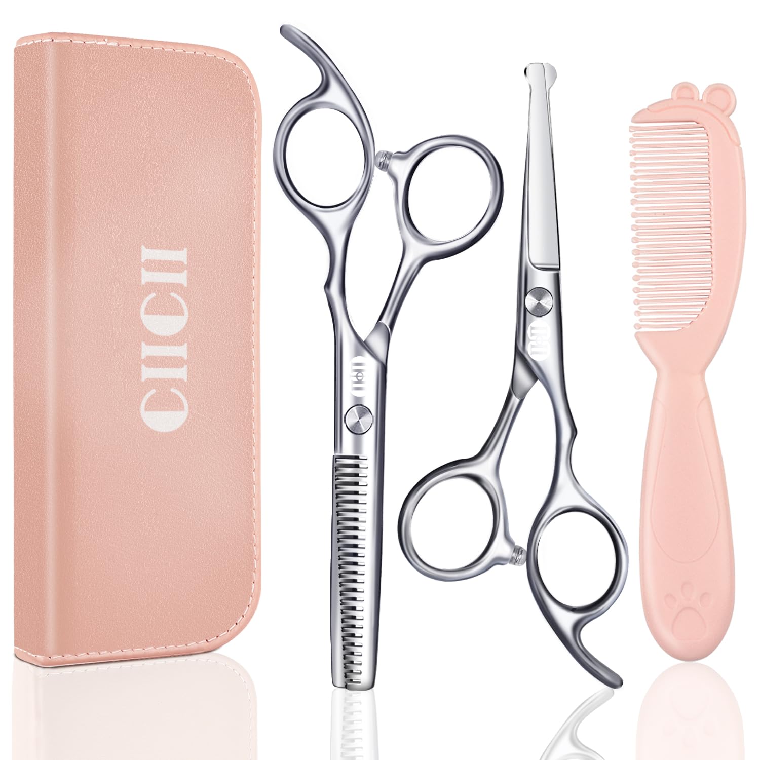 CIICII front view of full kit showing all included tools and pouch, safer grooming