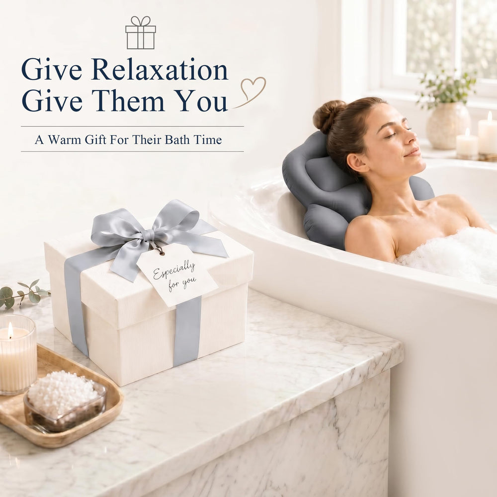 Ciieyuo dark gray pillow styled in bathroom for spa-like atmosphere
