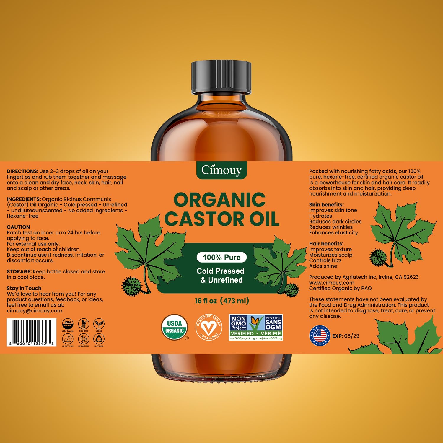 Cimouy bottle styled on bathroom counter for natural routine integration benefit