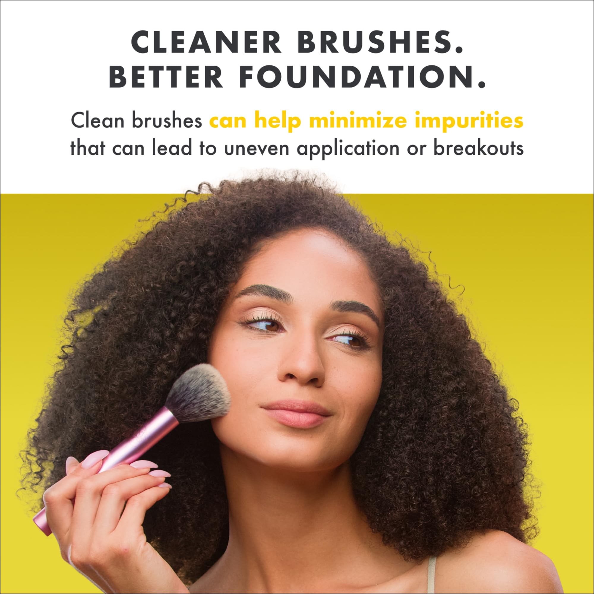 Cinema Secrets freshly cleaned brush drying instantly showing conditioned, lint-free bristles