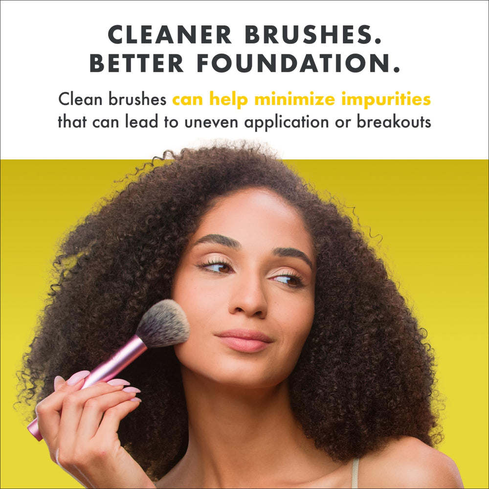 Cinema Secrets freshly cleaned brush drying instantly showing conditioned, lint-free bristles