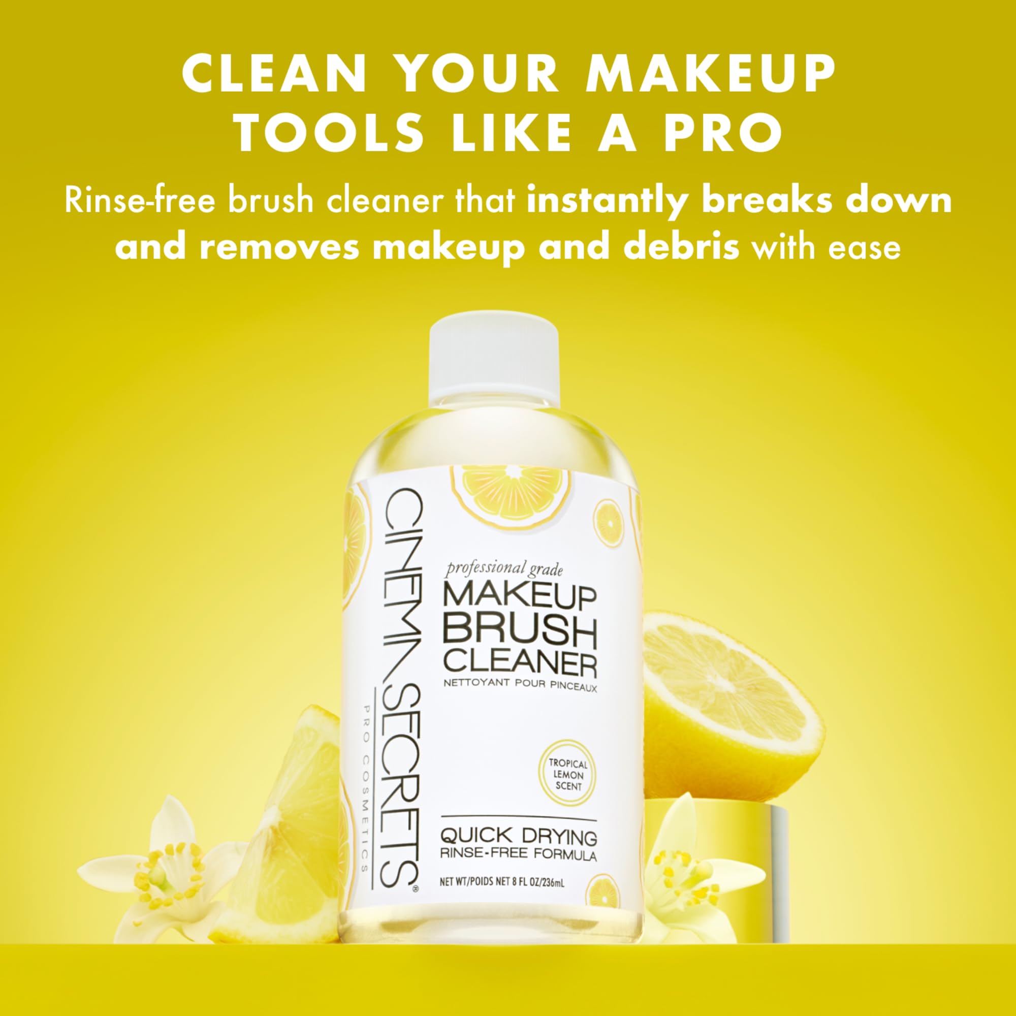 Cinema Secrets label close-up highlighting professional formula details