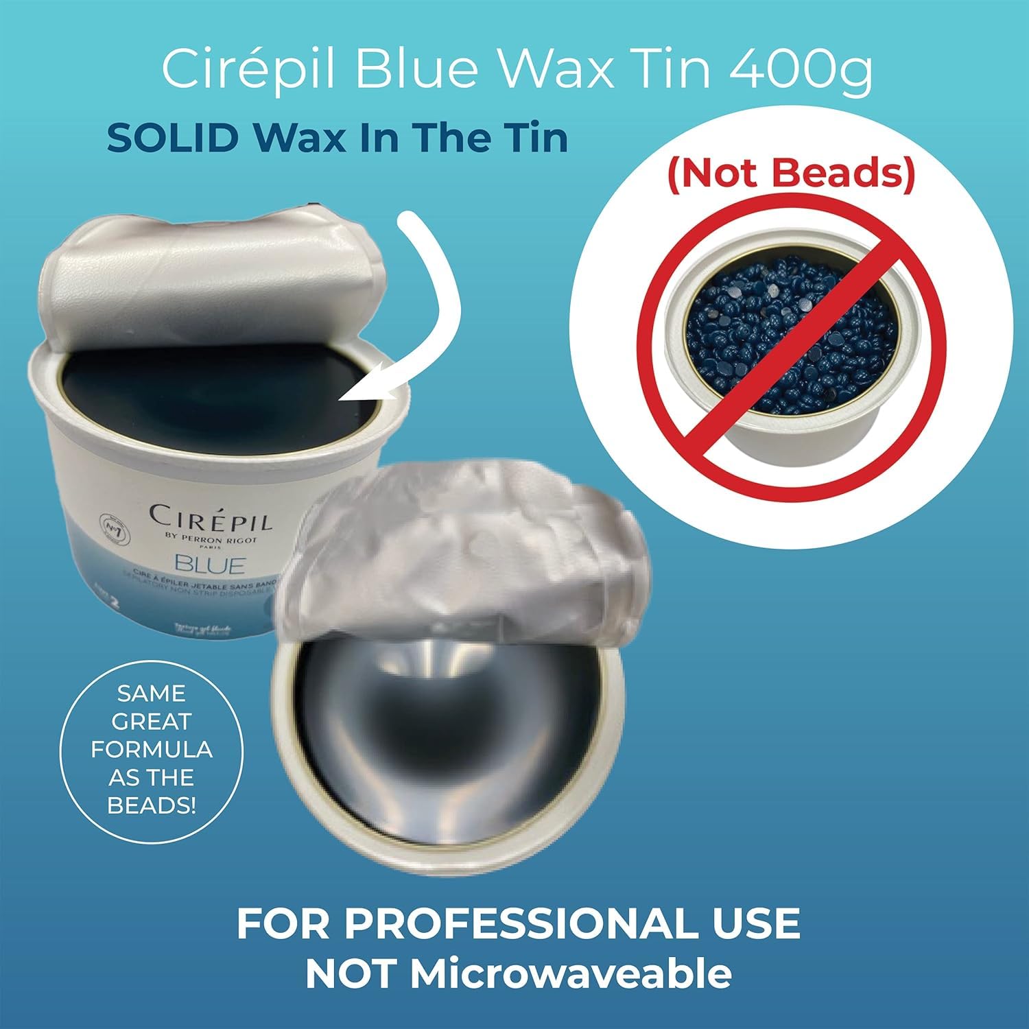 Cirepil wax applied to bikini area illustrating controlled removal benefit
