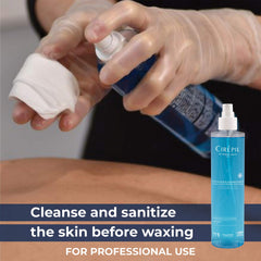 Cirepil Blue Lotion texture close up highlighting lightweight formula and soothing finish