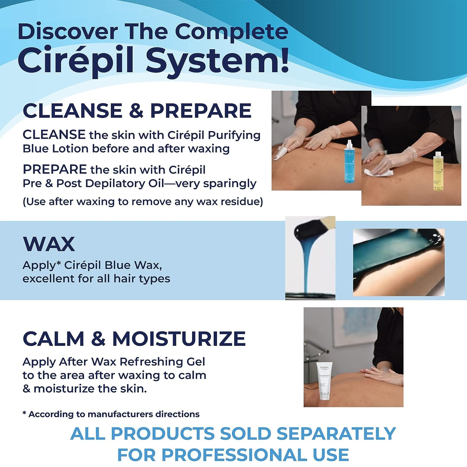 Cirepil Blue in a professional salon setup showing trusted performance benefit