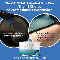 Cirepil used on upper lip showing precise, gentle facial waxing