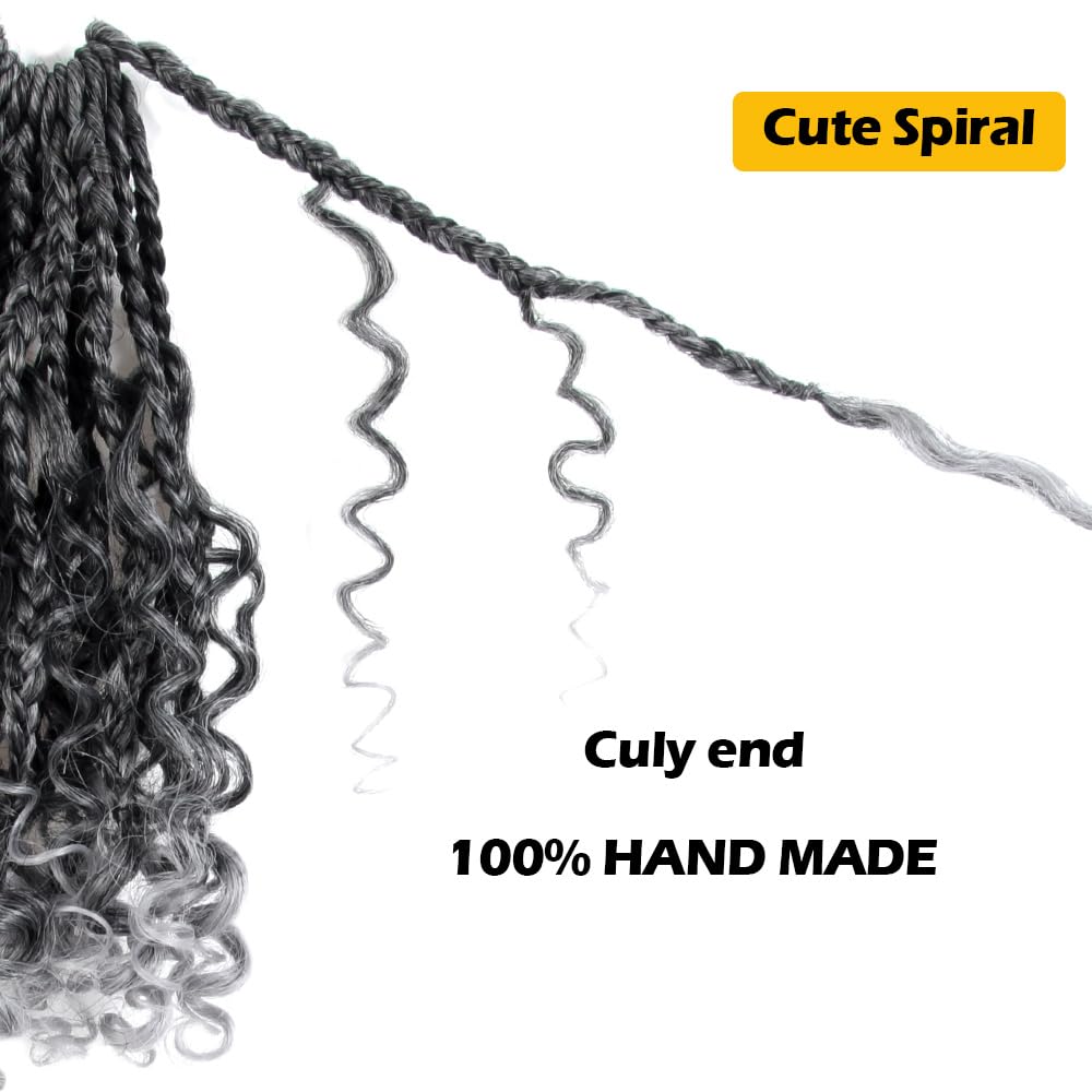 CISINPO braids in hand showing 8-inch length and lightweight wear advantage