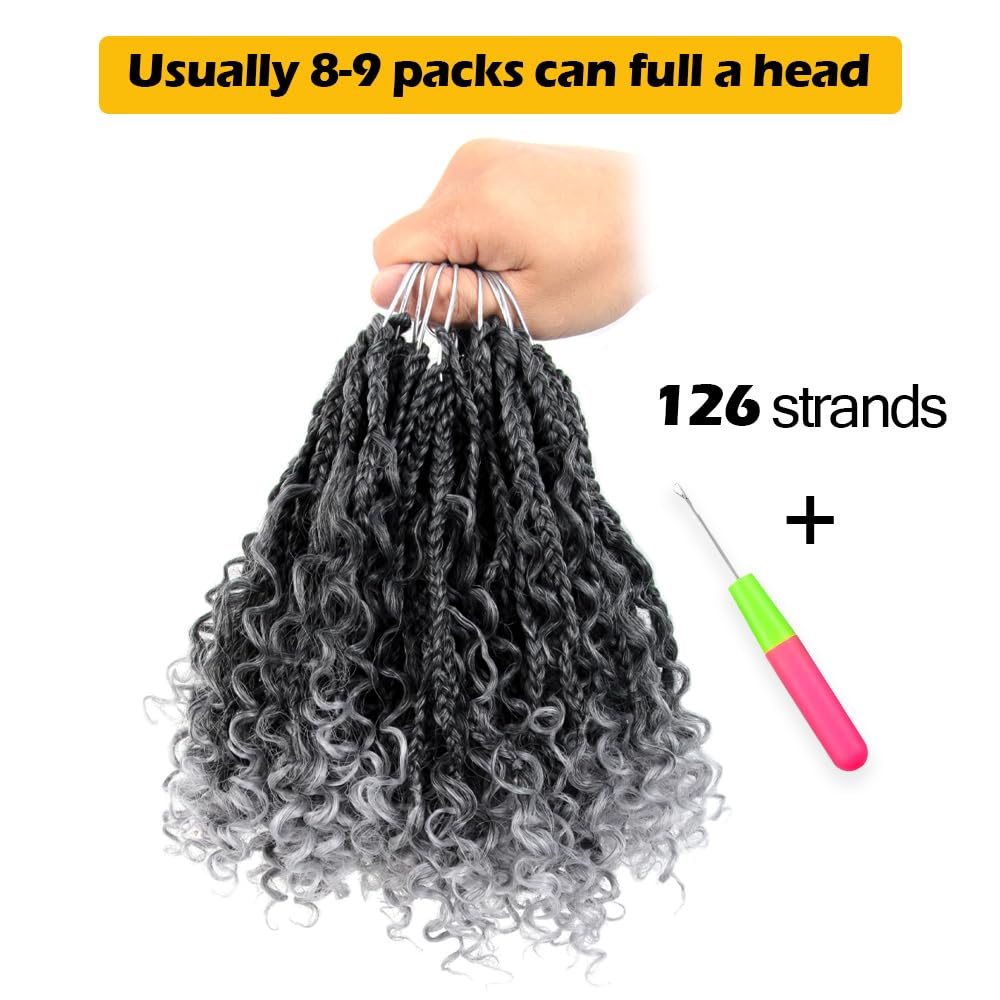 CISINPO installed on model showing short goddess box braid style and modern look