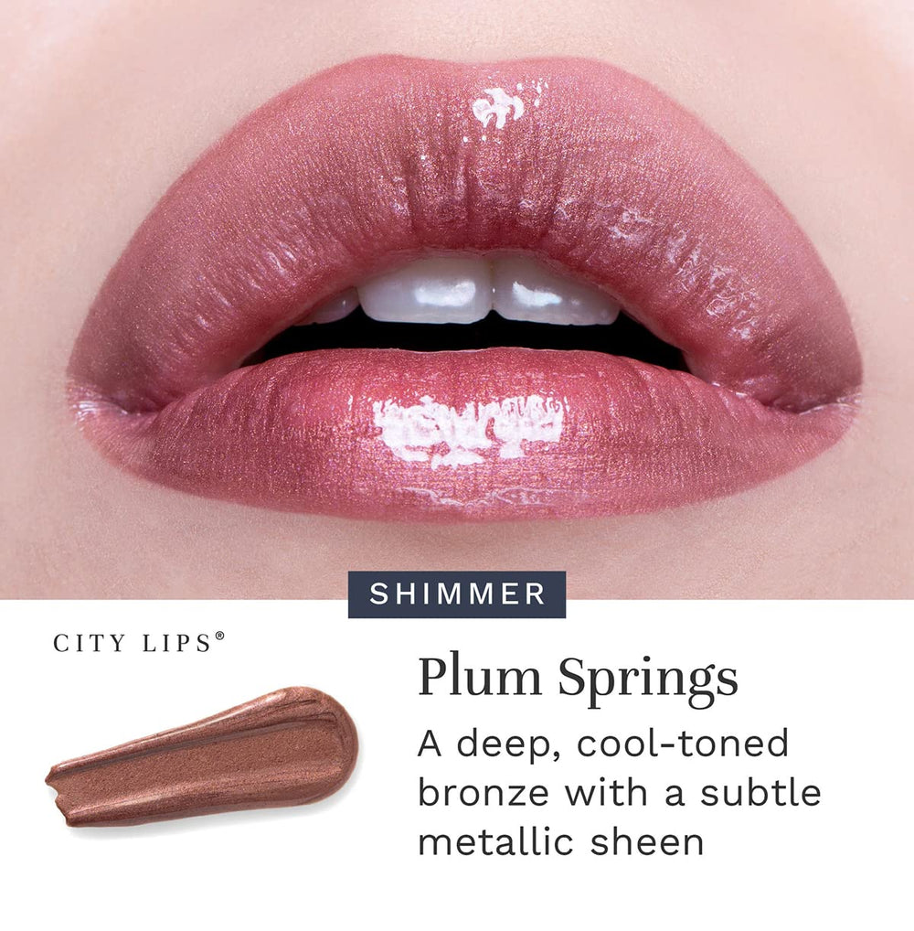 City Beauty City Lips ingredient label close-up highlighting hyaluronic and peptide care benefit