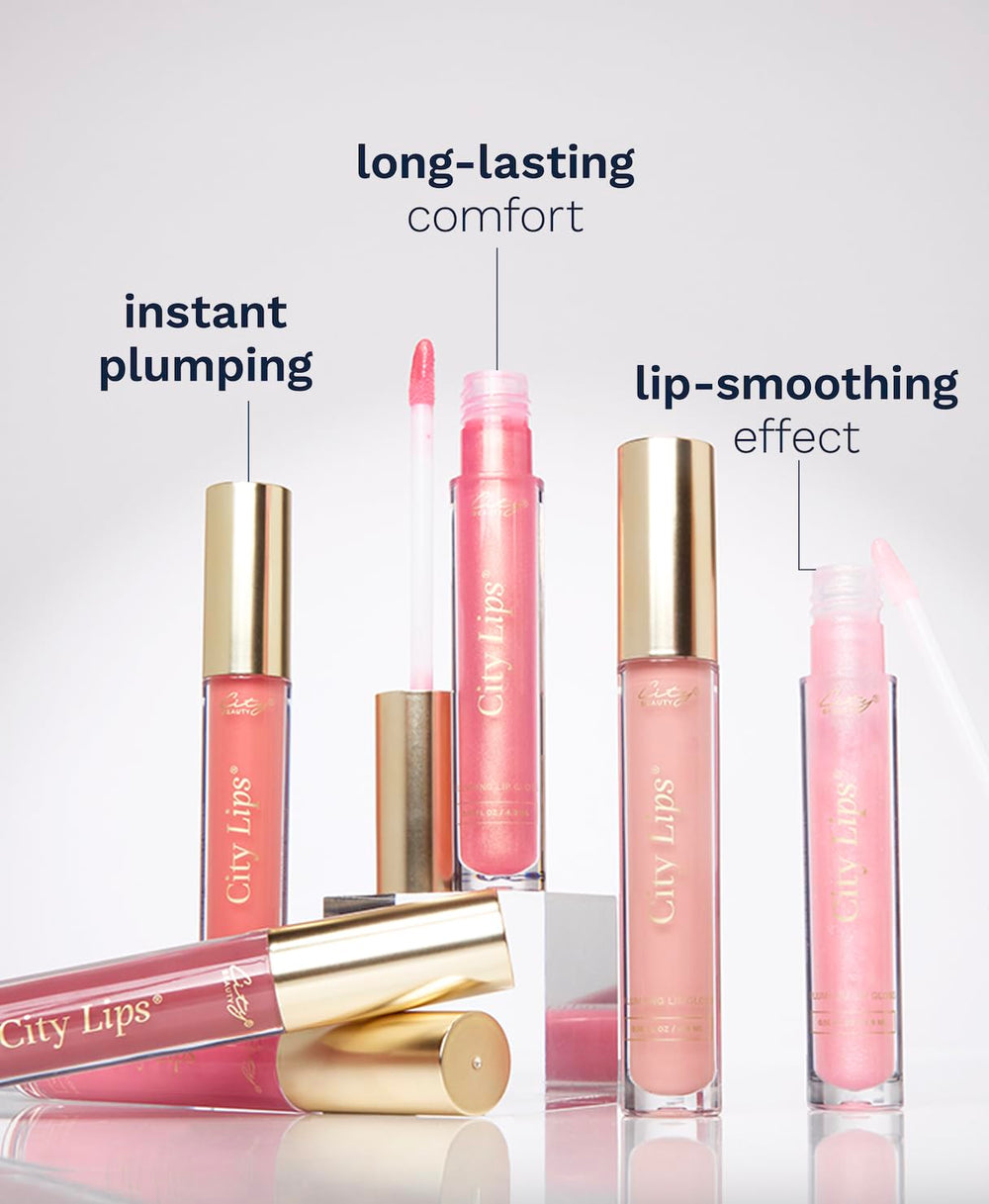 City Beauty City Lips inside handbag lifestyle scene showing easy on-the-go use