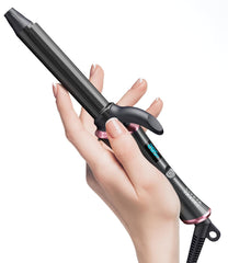 CIVEYA front view of mini curling iron showing compact design and portability
