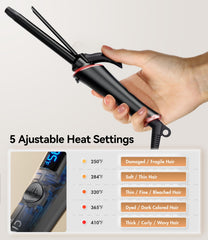 CIVEYA temperature controls and LED display for precise heat selection