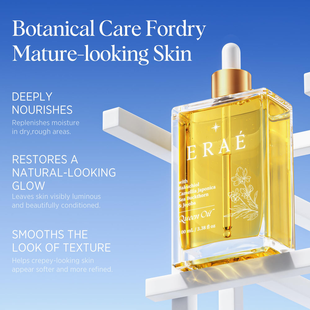 CIZ ERAÉ Queen oil single drop texture close-up showing lightweight fast absorption