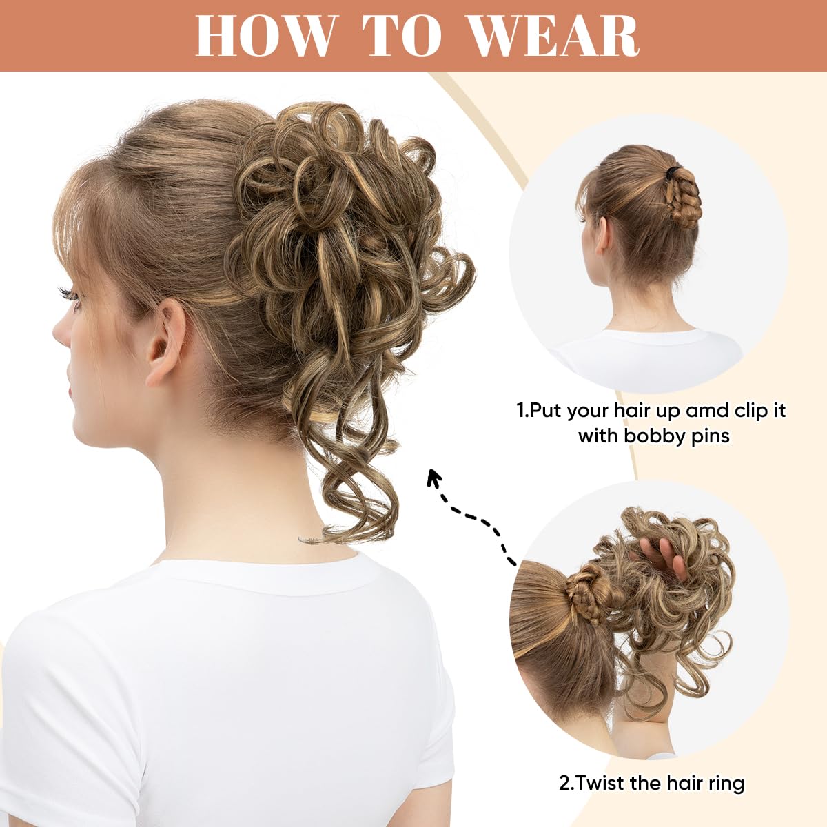 CJL HAIR layered chignon showing volume, fuller updo result
