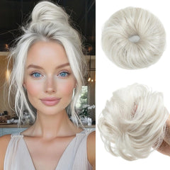 CJL HAIR front packaging showing two white mini bun pieces, instant volume