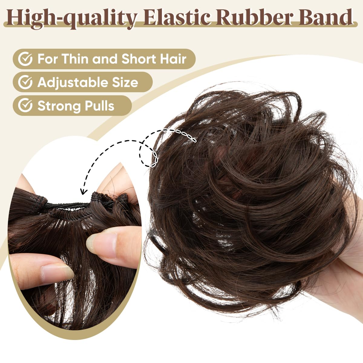 CJL HAIR piece next to a hand showing compact size and lightweight benefit