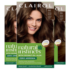 Clairol front package showing 5G medium golden brown for easy shade choice