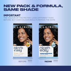 Clairol mixing bottle and applicator showing easy at-home application process