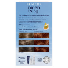 Clairol back label detail listing ingredients and usage instructions