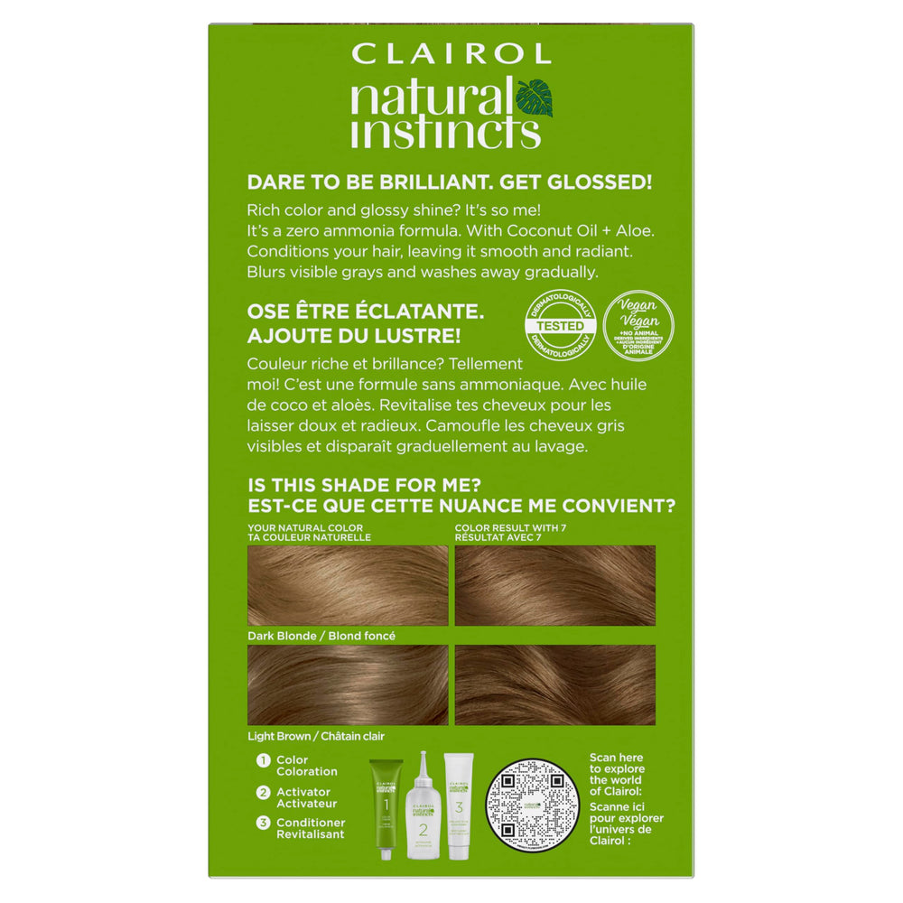 Clairol color cream tube close-up showing smooth formula for even coverage