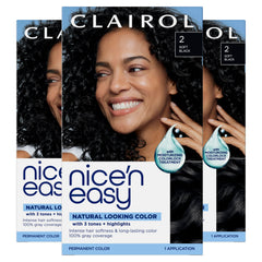 Clairol box front showing shade 2 Black and pack details for confident selection