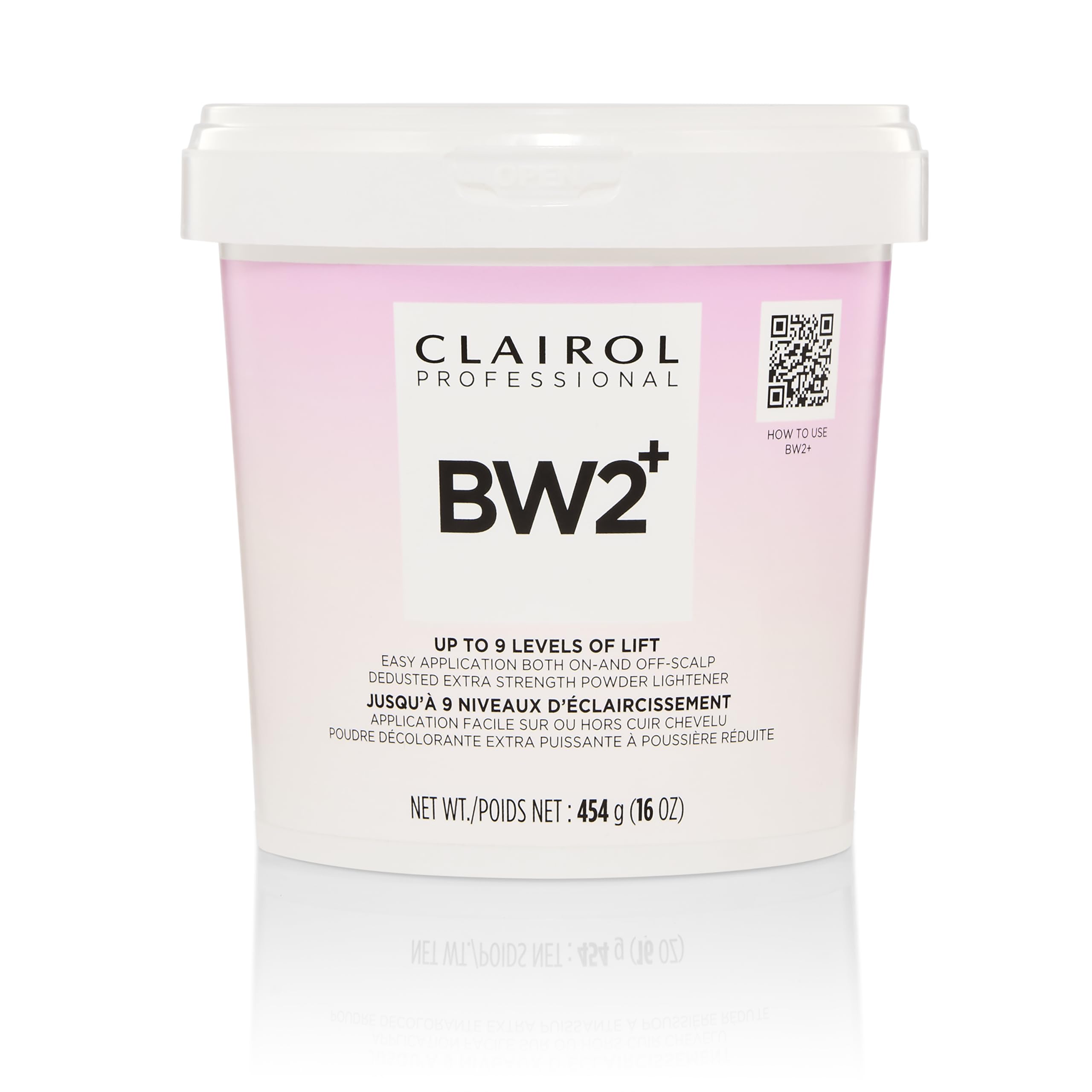 Clairol Professional BW2+ front packaging showing product identity and benefit