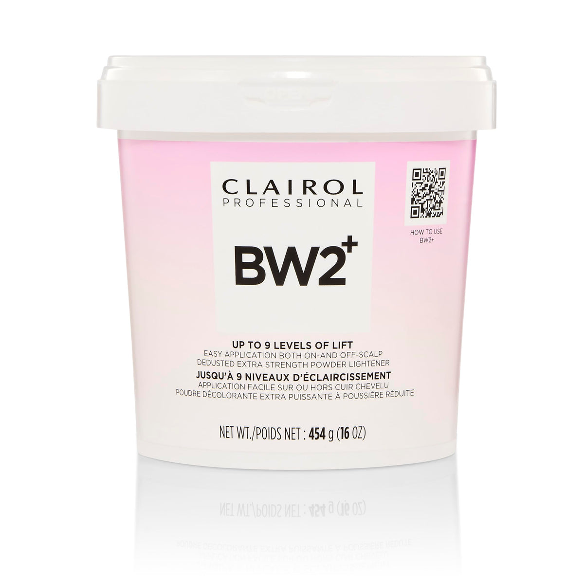 Clairol Professional BW2+ front packaging showing product identity and benefit