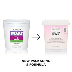 Clairol Professional BW2+ powder texture close-up showing dedusted fine particles benefit.