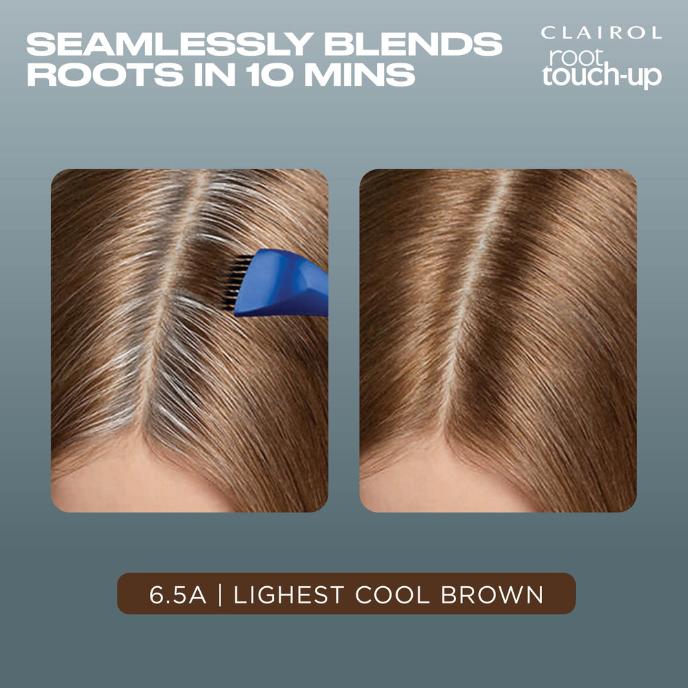 Clairol color cream texture on brush illustrating smooth, even application