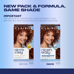Clairol color swatch 5R Medium Auburn illustrating natural dimension