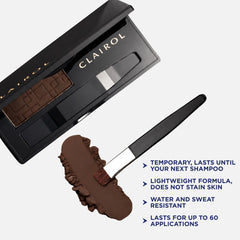 Clairol brush applying powder to hairline for discreet coverage