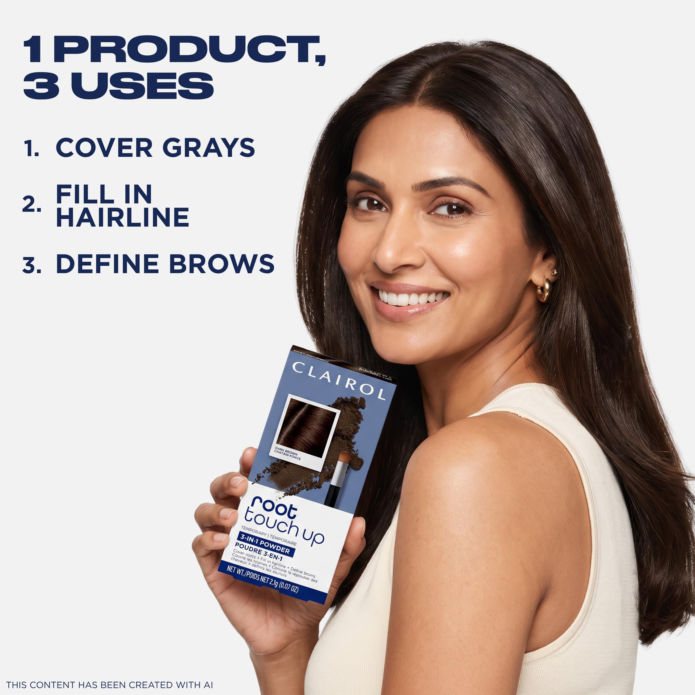 Clairol powder texture close-up highlights fine blendable pigment