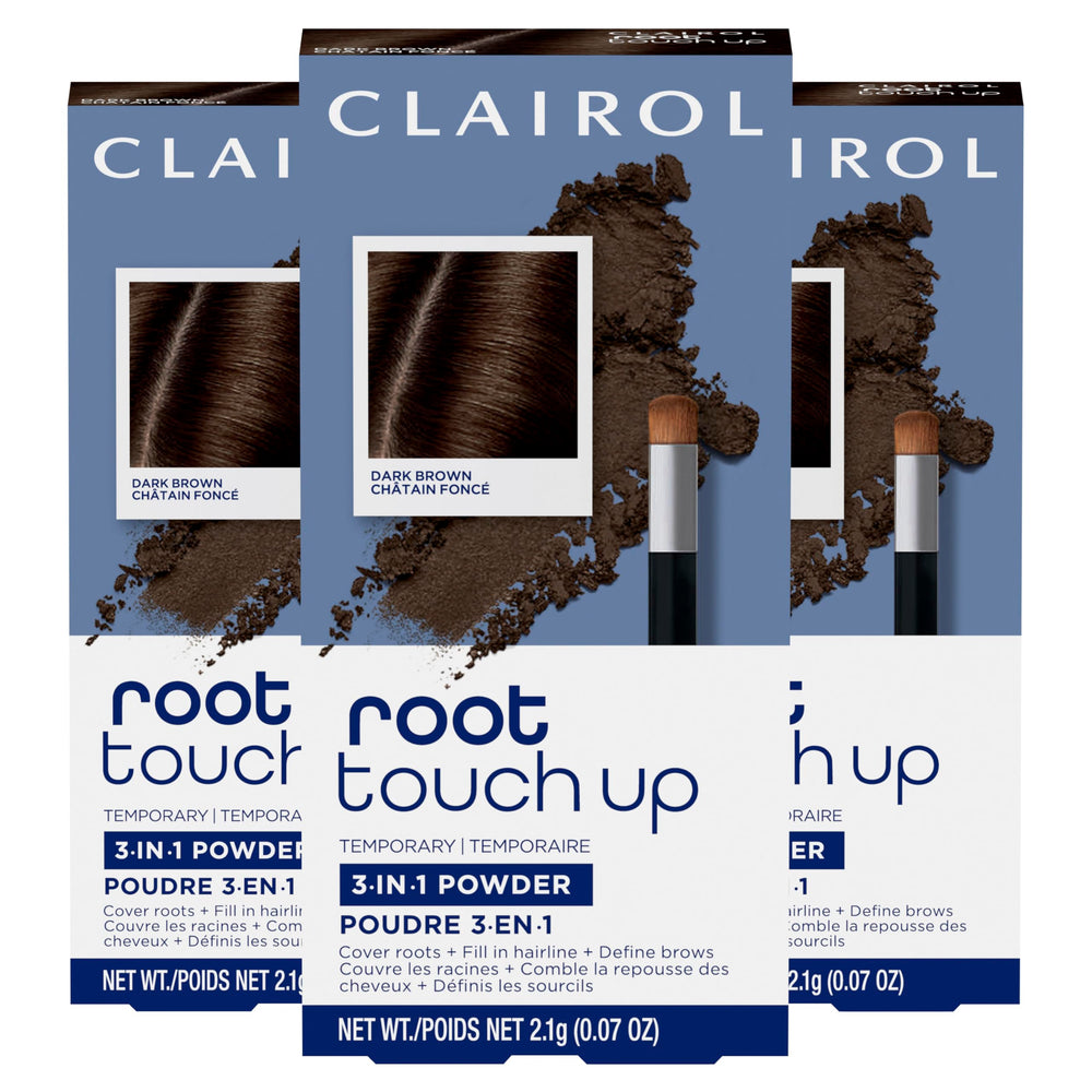 Clairol compact front view shows compact portability and quick touch-ups