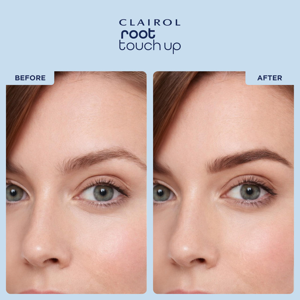 Clairol powder on temple area provides targeted spot treatment