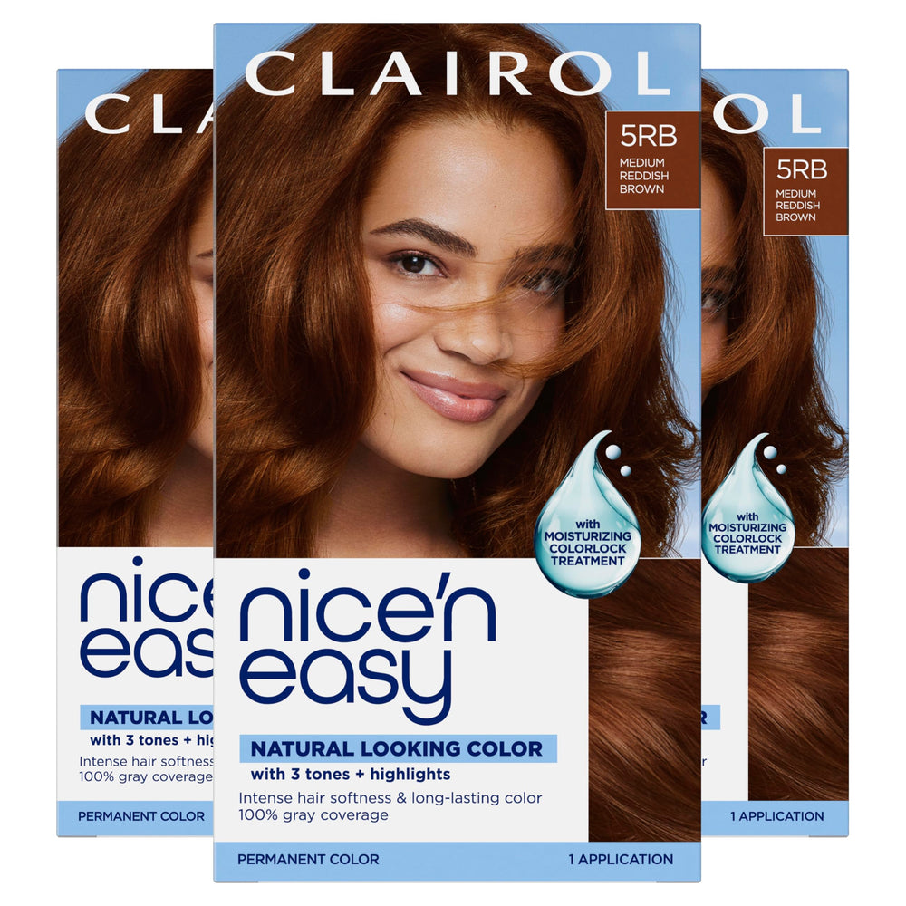Clairol front packaging 5RB showing shade and benefits